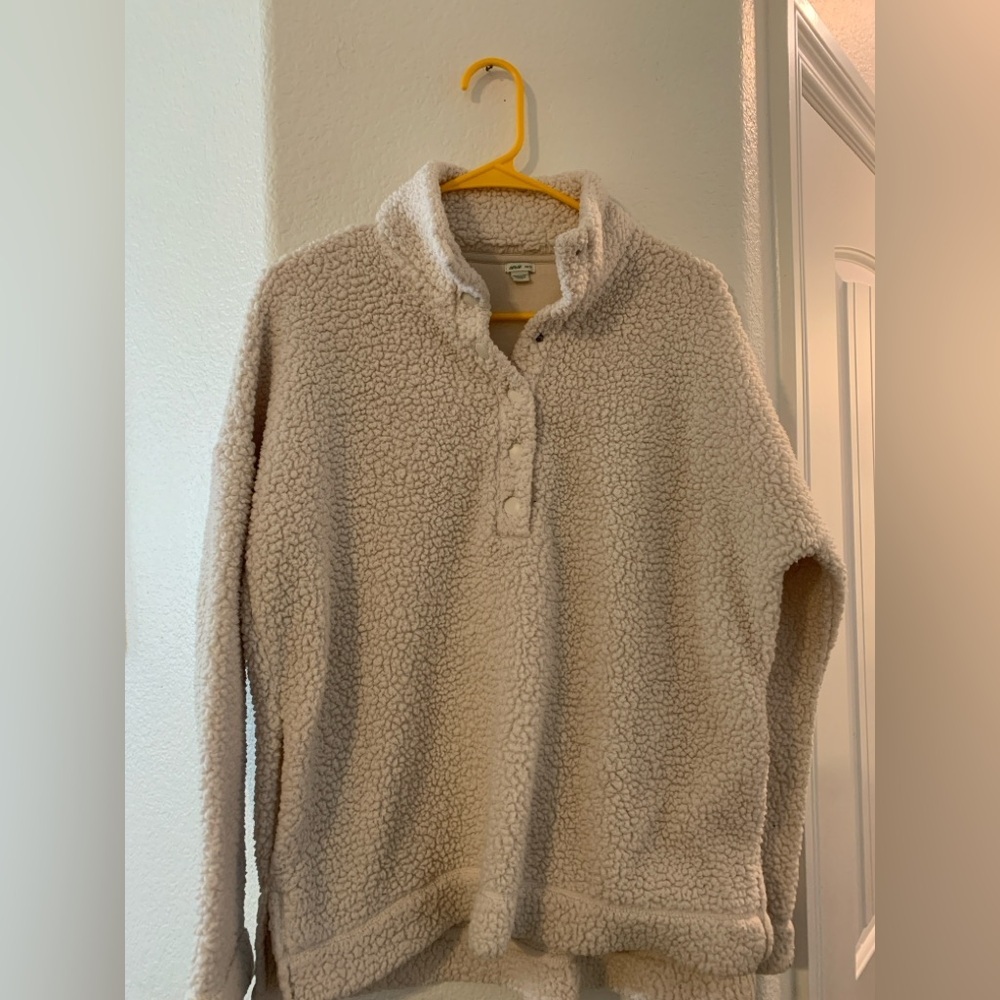 Cozy Cream Sherpa Pullover Sweater
